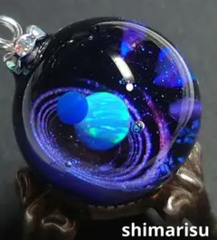 宇宙玉レジンネックレスno.274