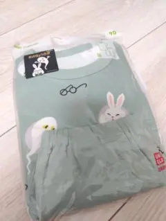 新品 UNIQLO ユニクロ めがねうさぎ 半袖 パジャマ 90cm