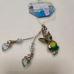 【未使用】ウサギチャーム付きストラップ