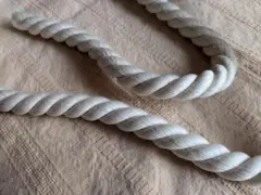 ホワイトコットンツイストロープ 約160cm