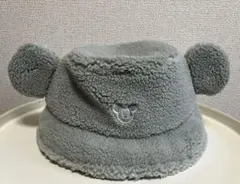 ディズニー　ボアバケットハット　ミントグリーン