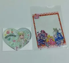 かっぱ寿司　キミとアイドルプリキュア コースター　キュアズキューン　クリアカード