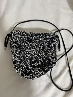 キラキラ巾着 スパンコール パーティーバッグ 鞄 サコッシュ