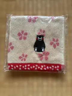 【新品】くまモン 桜柄 ミニタオル ハンカチ
