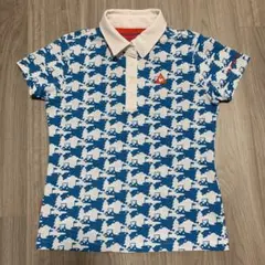 Le coq sportif ポロシャツ　千鳥格子風柄　Lサイズのサムネイル
