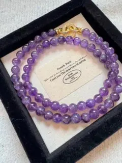 未使用品 アメジスト 天然石ネックレス 限定1本