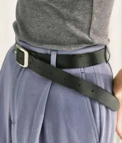 新品エトレトウキョウ ブラスリングバックルセンターステッチベルト