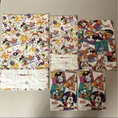 東京ディズニーランド　ショップ袋　15周年他　紙製　5枚　【使用済み】