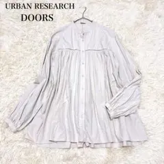 アーバンリサーチドアーズ タックギャザーブラウス ピンタック コットン100