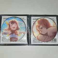 プロセカ グリッター缶バッジ 花里みのり 2個セット