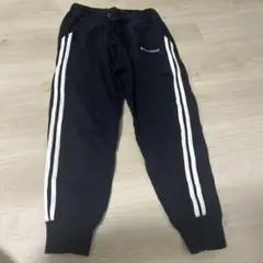 CONVERSE 黒 トレーニングパンツ サイドストライプ トラックパンツ