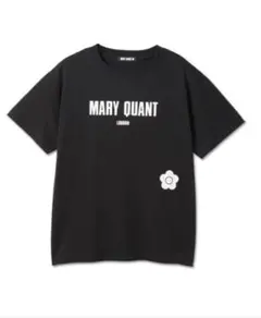 新品　M マリークヮント　フロントロゴ　デザイン　半袖　Tシャツ　ブラック