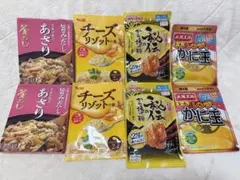 ヤマモリ 釜めしの素 あさり ・から揚げ粉・かに玉・リゾット(前8セット)のサムネイル