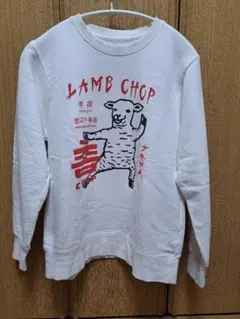 グラニフ ラムチョップ トレーナー SS ホワイト