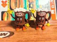A&W エンダー ビアジョッキ君 フィギュア ミールトイ 2個