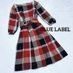 【BLUE LABEL CRESTBRIDGE】 チェックワンピース 36