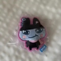 たまごっち ぬいピン アップリケバッジ　くろまめっち