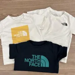 ザノースフェイス100cm Tシャツセット　ホワイト　ネイビー