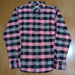 TOMMY 長袖シャツ M チェック柄 星柄