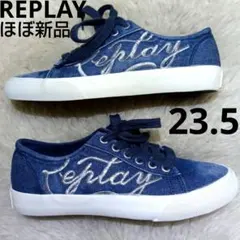 ほぼ新品　REPLAY VULCANISED SHOES デニム　ネイビーのサムネイル