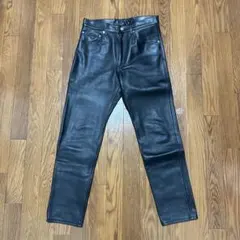 H BEAUTY&YOUTH レザーパンツ 牛革