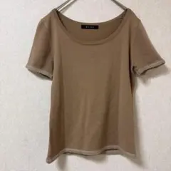 ketty ケティー　ブラウン ニット 半袖 トップス　モヘヤ　サマーニット　Mのサムネイル