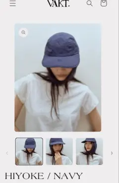 【新品未使用】VAKT. HIYOKEキャップ　ネイビー VAKT. HIYOKE / NAVY vakt.キャップ 2025年最新】VAKT キャップ