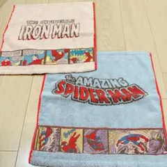 MARVEL アイアンマン スパイダーマン ウォッシュタオル 2枚セットのサムネイル