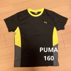 PUMA スポーツTシャツ 160サイズ 黒/黄色