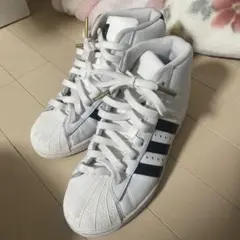 adidas スーパースター ハイカットスニーカー 白