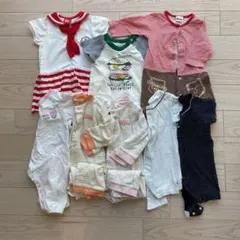 女の子　ロンパース　夏服まとめ売り　60〜70センチ