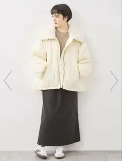 「新品」ボア襟マルチWAYブルゾン