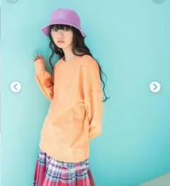 [MODE NORM CORE]エンブロクルースウェットプルオーバー春　Long