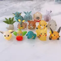 ポケモンキッズ クリア 14個セット 指人形 ソフビ フィギュア 初代