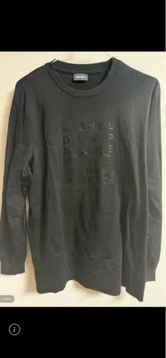 DIESEL 長袖Tシャツ ブラック