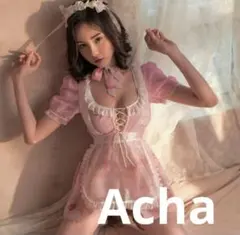 最終お値下げ中。ベビードール「ワンピース・Tバック・カチューシャ５点セット」