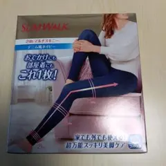 SLIM WALK 24h マルチスキニー L デニム風ネイビー