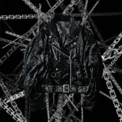 y2k opium ベロア調 ダブルライダースジャケット パンクarchive