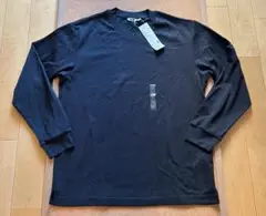 【新品】UNIQLO U ブラック 長袖Tシャツ Lサイズ