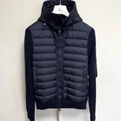 【極美品】モンクレール　ハイブリッドニット　ブラック　Mサイズ 未使用に近い】【極美品】MONCLER モンクレール ハイブリッド