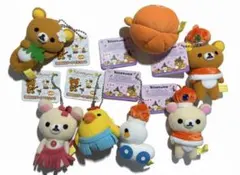 リラックマ マスコットぬいぐるみ 7点セット