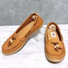 UGG スゼット レザー ローファー モカシン モチーフ チェスナット 23.5