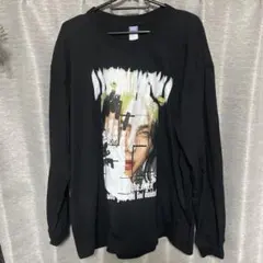 グラフィックプリント ブラック ロングスリーブ 3XL