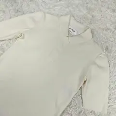 ENFOLD エンフォルド／ニットポロトップス 38 アイボリー 上品シルエット