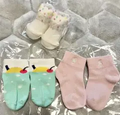 クリームシャンティ ポロ ラルフローレン クリームソーダ ベビーソックス 3点
