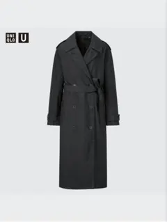 Uniqlo U　トレンチコート　ブラック　Lサイズ　トレンチコートL