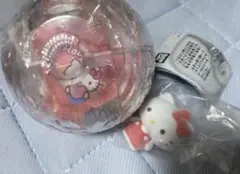 サンリオ　カプセルステッキ　ふわふわフロッキードール　ハローキティ　2点 ❷