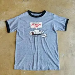 80s CAT グラフィック リンガー トリム Tシャツのサムネイル