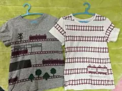 阪急電車　半袖　Tシャツ　130 ブランシェス　電車　線路