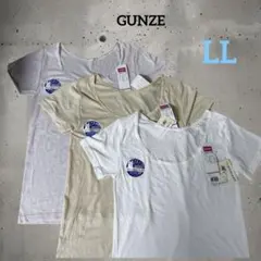 8j94 グンゼ 汗取り付 2分袖インナー 3点セット